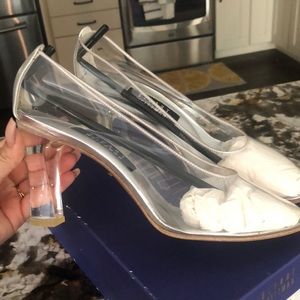 Stuart Weitzman clear pump